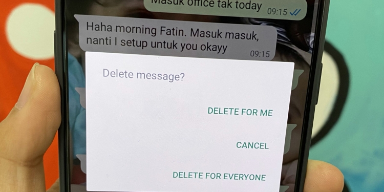 Nak padam perbualan WhatsApp dua hari lepas? Anda kini boleh lakukannya