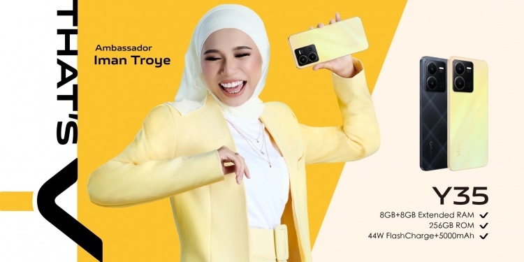 Vivo Y35, peranti mampu milik dengan RAM boleh diluaskan sehingga 16GB