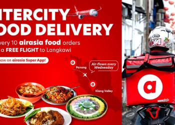 AirAsia lancar penghantaran makanan antara bandar melalui udara, caj penghantarannya murah