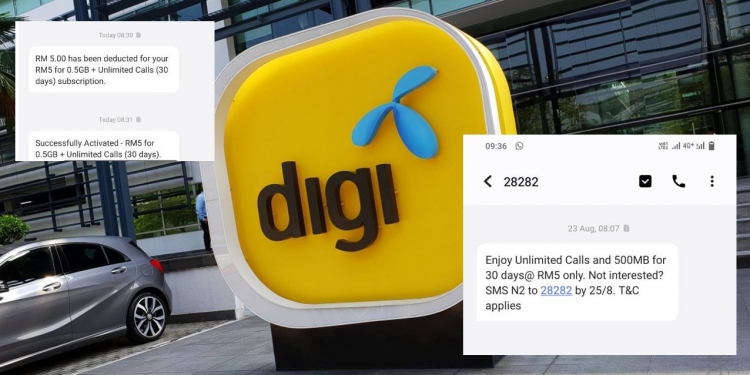 Digi mohon maaf, proses bayaran balik RM5 sedang berjalan