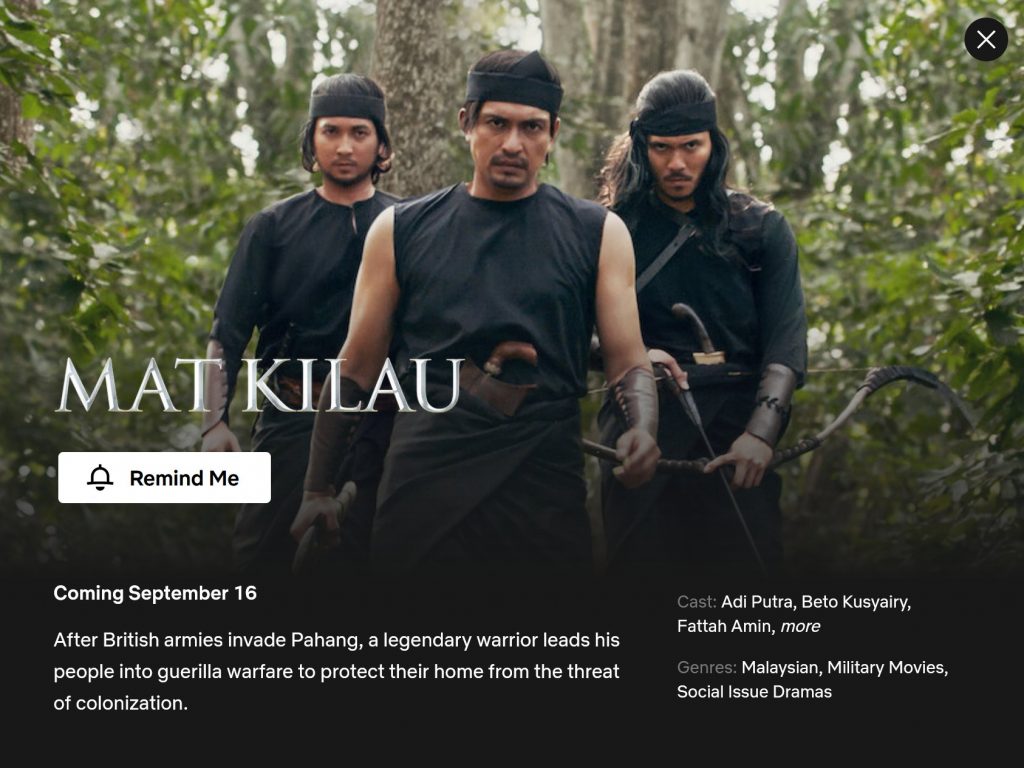 Seluruh Dunia Boleh Tonton 'Mat Kilau: Kebangkitan Pahlawan' Di Netflix ...