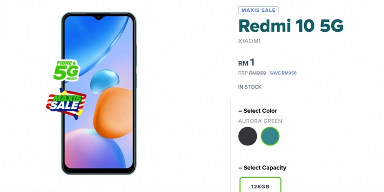 Redmi 10 5G tiba, harga agak mahal tetapi hanya RM1 di Maxis, Redmi Note 11S 5G pilihan lebih bagus