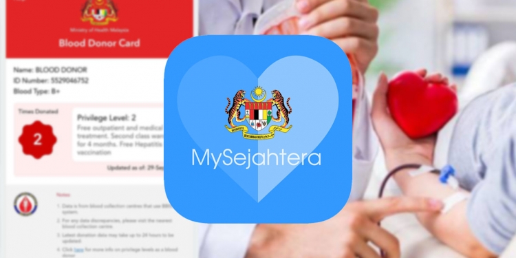 Kad Penderma Darah kini ada di MySejahtera, tapi ia hanya untuk penderma di pusat terpilih ini sahaja