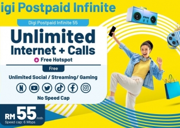 Digi tawar 2 pelan pascabayar “unlimited” baharu bermula RM55/bulan, ada FUP seperti biasa
