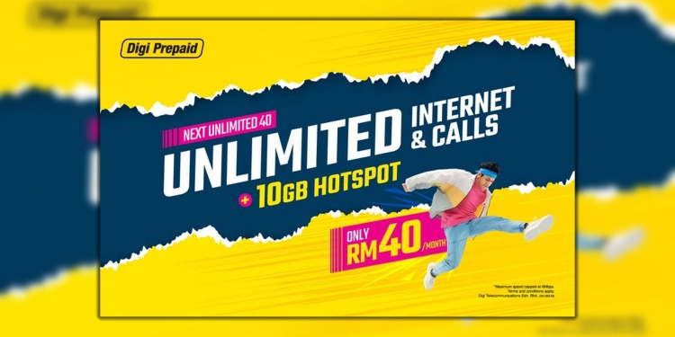 Digi diam-diam lancar prabayar tanpa had baharu, 6mbps dengan FUP tertinggi dalam kelasnya