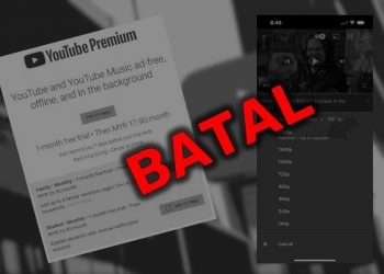 YouTube lupakan hasrat untuk sembunyi 4K disebalik Premium