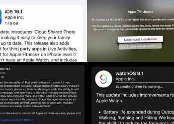 iOS 16.1, iPadOS 16.1, watchOS 9.1, & tvOS 16.1 sedia dimuat turun