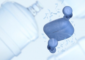 Sony LinkBuds S ini diperbuat daripada botol air yang dikitar semula