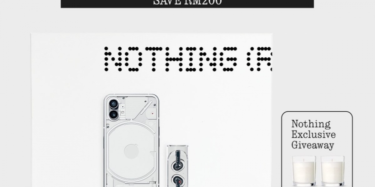 PROMO: Diskaun RM200 dalam kombo eksklusif Nothing Phone (1) dan Ear (Stick)