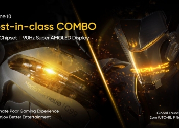 Realme 10 yang bakal tiba ada skrin Super AMOLED dan RAM 8GB + 8GB