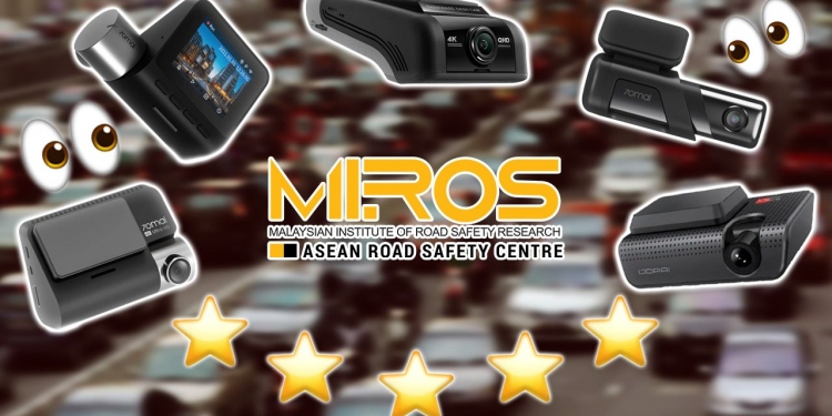 Ini 5 dashcam yang menerima penarafan 5⭐ daripada MIROS