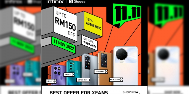 11.11: Infinix potong harga, 5 telefon dijual bawah RM600