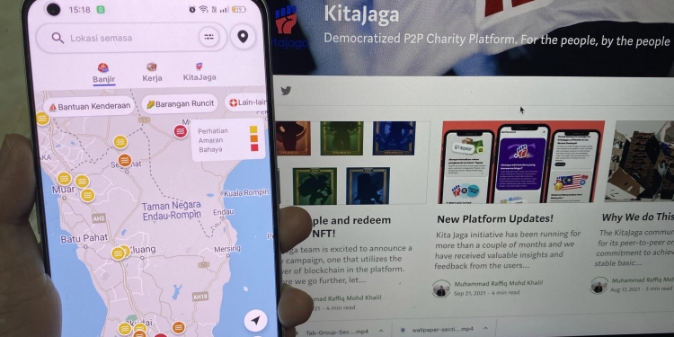 KitaJaga dikemaskini, lebih mudah dapatkan bantuan banjir melalui Twitter