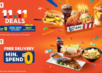 11.11: Penghantaran ShopeeFood percuma tanpa belanja minima, Biar Betul?