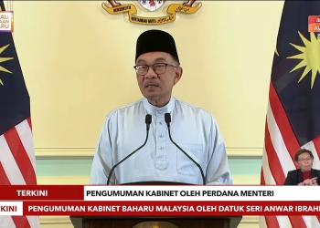 Anwar Ibrahim kecilkan kabinet, ada 28 Menteri dan 2 Timbalan PM dalam kerajaan perpaduan