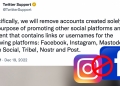 Tweet dengan pautan Facebook & Instagram akan dibuang?