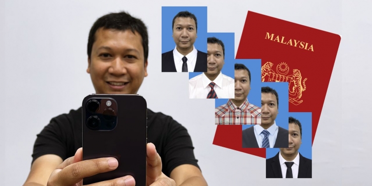 Cara hasilkan gambar pasport Malaysia dengan hanya gunakan telefon
