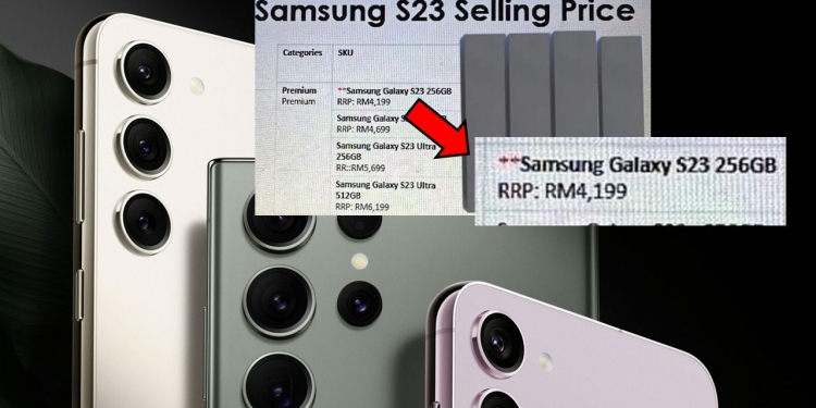 Siri Samsung Galaxy S23 miliki harga permulaan RM4,199?