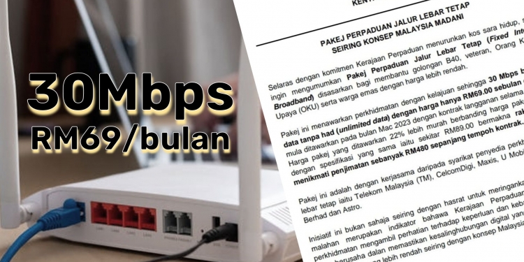 Pakej Perpaduan Jalur Lebar Tetap Tawar Internet 30mbps Pada Rm69 Bulan