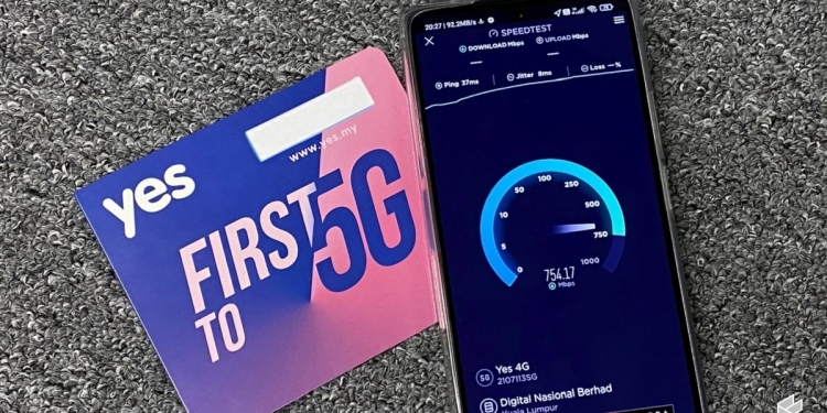 Prabayar tanpa had Yes FT5G tiada lagi hotspot 5G tanpa had