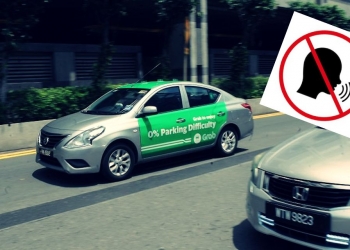 Untuk perjalanan lebih senyap, butang Quiet Ride diaktifkan untuk semua pengguna Grab