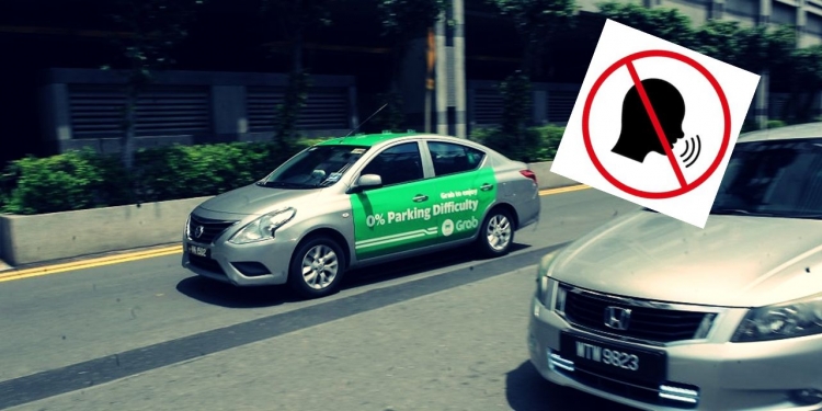 Untuk perjalanan lebih senyap, butang Quiet Ride diaktifkan untuk semua pengguna Grab