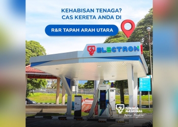 TNB sediakan stesen pengecas EV 180kW di R&R Tapah, anda boleh guna sekarang percuma!