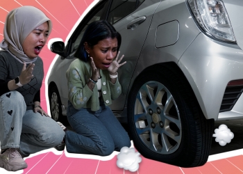 TIPS: Cara ganti tayar kereta pancit semasa kecemasan, perempuan pun boleh buat!
