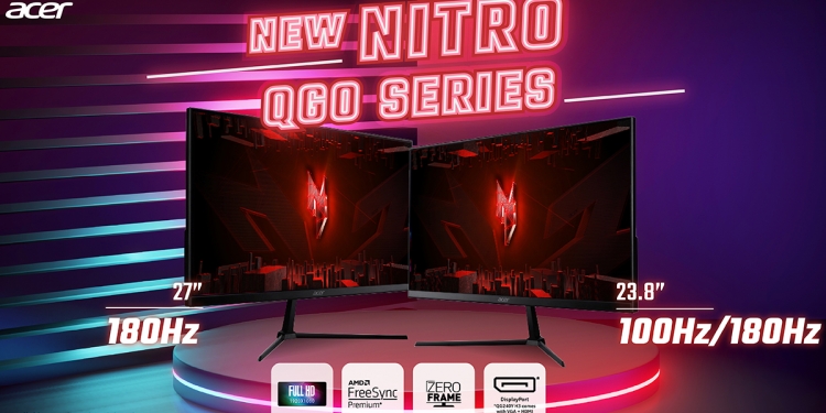 Monitor Acer Nitro ini berharga bermula RM379 dengan kadar segar semula sehingga 180Hz