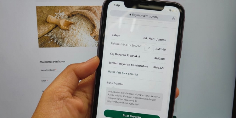 Tinggal puasa & belum bayar fidyah? Ini cara lunaskannya secara online mengikut negeri