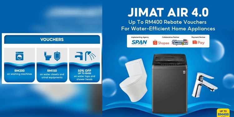 Jimat Air 4.0: Malaysia tawar baucar RM400 untuk beli produk jimat air di Shopee