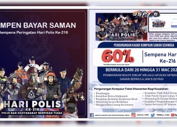 Jimat bayar saman trafik di aplikasi MyBayar Saman sekarang, dapatkan 60% potongan harga