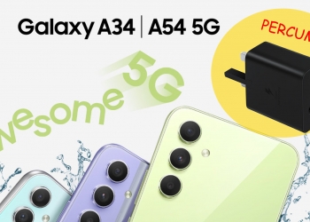 PROMO: Pengecas PD Duo 35W percuma jika anda tempah Galaxy A54 atau Galaxy A34 dengan kod eksklusif ini