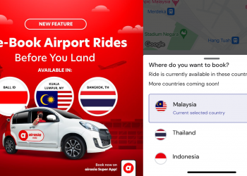 Ciri terbaru AirAsia Ride membolehkan anda tempah kereta di luar negara sebelum tiba di destinasi