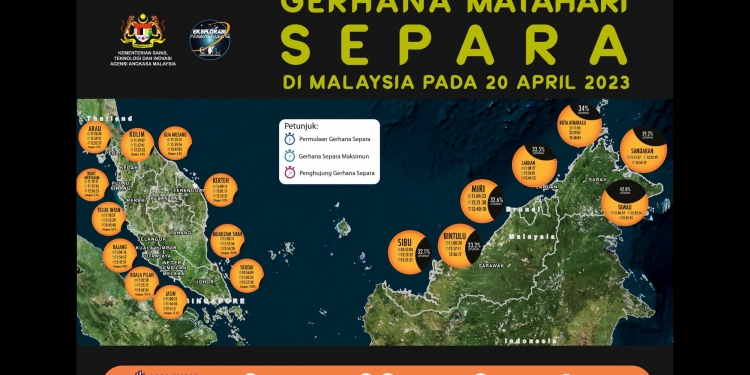Gerhana Matahari separa boleh dilihat di Malaysia, ikuti cara selamat untuk menyaksikannya