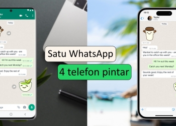 Whatsapp kini boleh digunakan di 4 telefon serentak, dengan syarat telefon utama mesti aktif dalam 14 hari