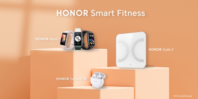 Honor Band 7, Honor Earbuds X5 dan Honor Scale 3 dilancar, tiga produk baru lengkapi keperluan kecergasan