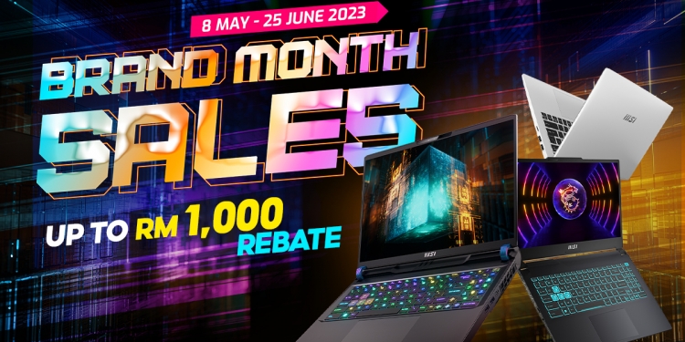 PROMO: MSI beri rebat sehingga RM1000 bagi barisan laptop siri Gaming dan Modern