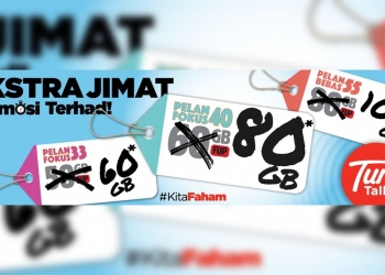 TuneTalk tambah data sehingga 20GB kepada Bebas 55, Fokus 40, dan Fokus 30
