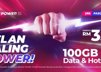 Power 35 tawar 100GB pada harga RM35 sahaja, pascabayar termurah Yes 5G setakat ini