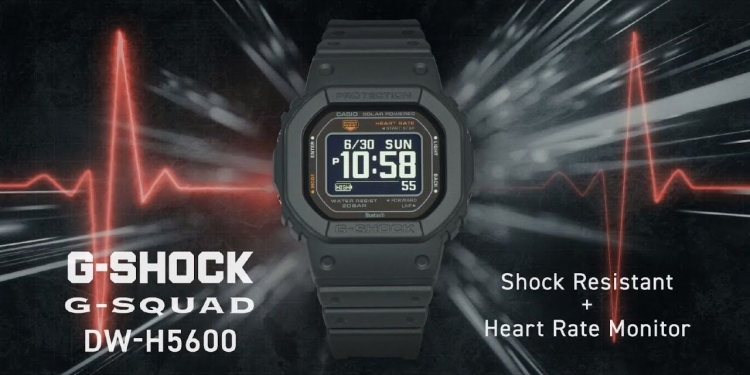 Casio G-Shock siri 5600 dengan panel solar dan hayat bateri 11 bulan kini tiba di Malaysia