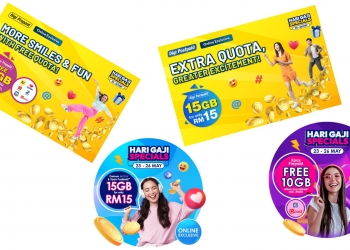 Promo CelcomDigi Hari Gaji Specials tawar 15GB untuk RM15, tapi sah untuk 3 hari sahaja