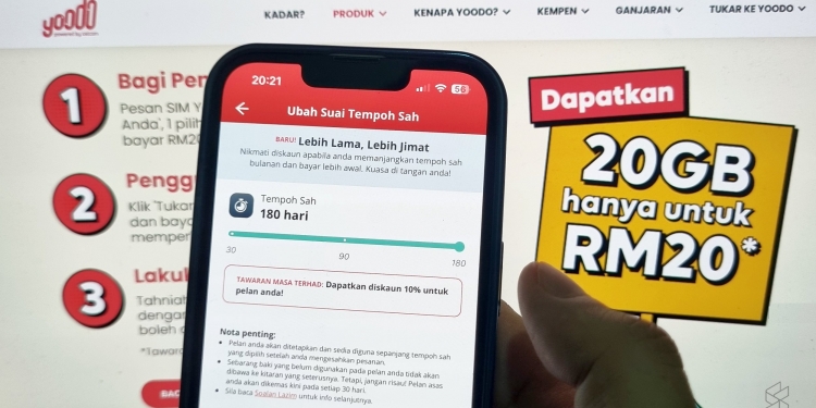 Yoodo lancar pelan Pelanjutan Tempoh Sah, diskaun hingga 10% jika melanggan lebih sebulan