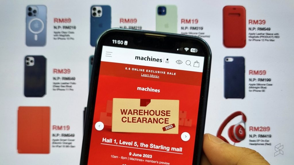 Machines warehouse sale 9-11 June: iPhones starting at RM699, iPads at  RM749 - SoyaCincau