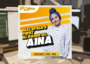 Bosan pelawak hambar jadi juruhebah? FlyFM ada Aina Sabrina, DJ radio berasaskan AI