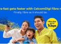 CelcomDigi Fibre perkenal pelan lebih laju sehingga 1Gbps, paling sesuai dengan pelan pascabayar