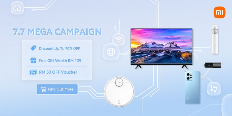 [Jualan 7.7] Pelbagai produk Xiaomi termasuk telefon, TV, jam dan banyak lagi diberi diskaun untuk 24 jam