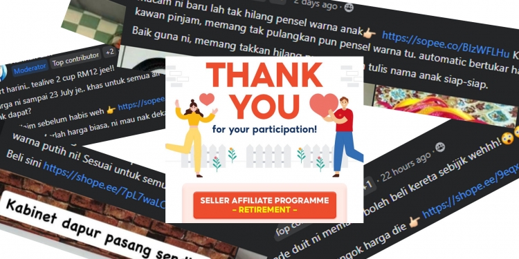 Rimas link Seller Affiliate Shopee di medsos? Program itu akan ditamatkan terus
