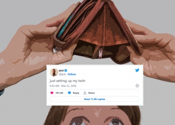 Nilai NFT Tweet pertama hanya tinggal 0.07%