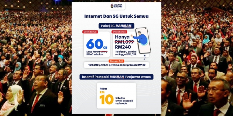 Insentif Postpaid RAHMAH: Rebat RM10 untuk penjawat awam untuk pelan pascabayar